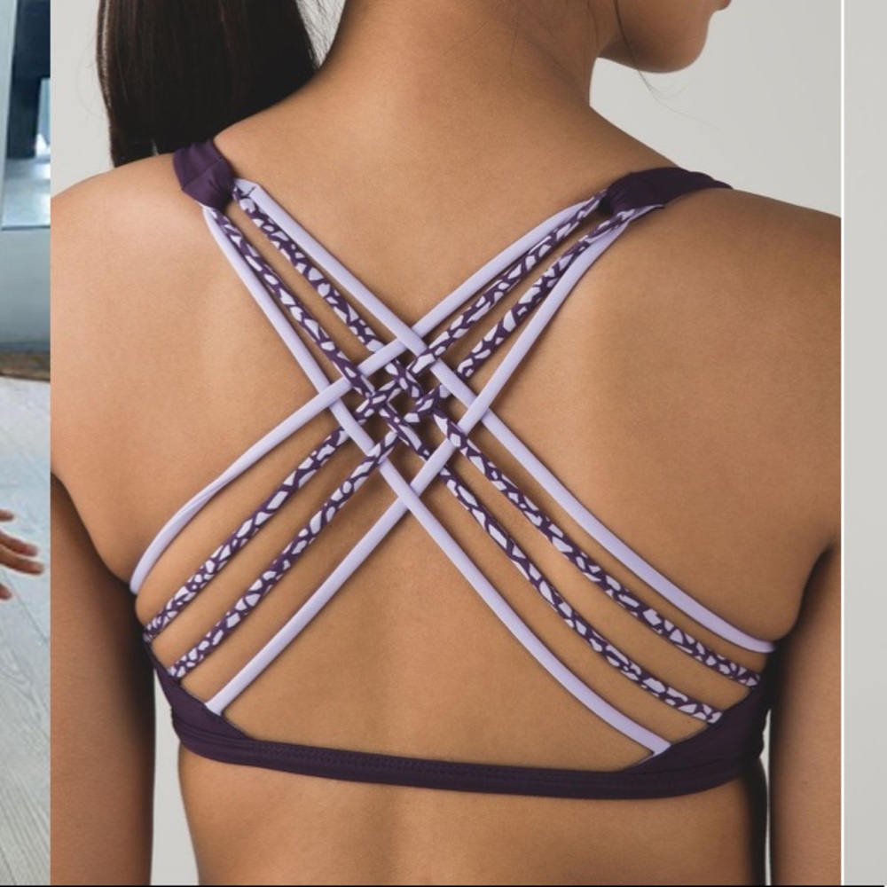 Lulu size 6 free to be wild purple bra